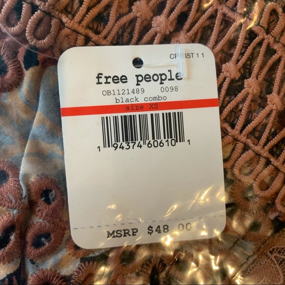 Free People Emma Soft Bra Bralette longline black - Picture 5 of 5